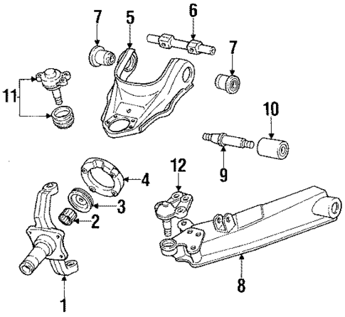 Front Suspension for 1987 Isuzu Pickup #0