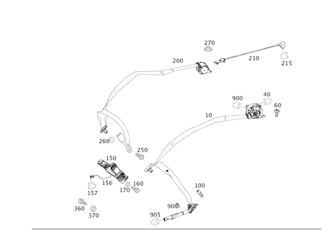 Rear Seat Safety Belt for 2019 Mercedes-Benz S63 AMG #0