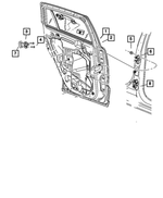4589139AA - Doors, Door Mirrors and Related Parts: Door Latch Striker Spacer for Mopar Image