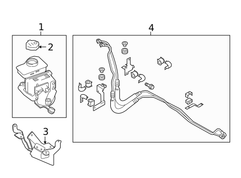 Pump & Hoses for 2014 INFINITI Q70 #1