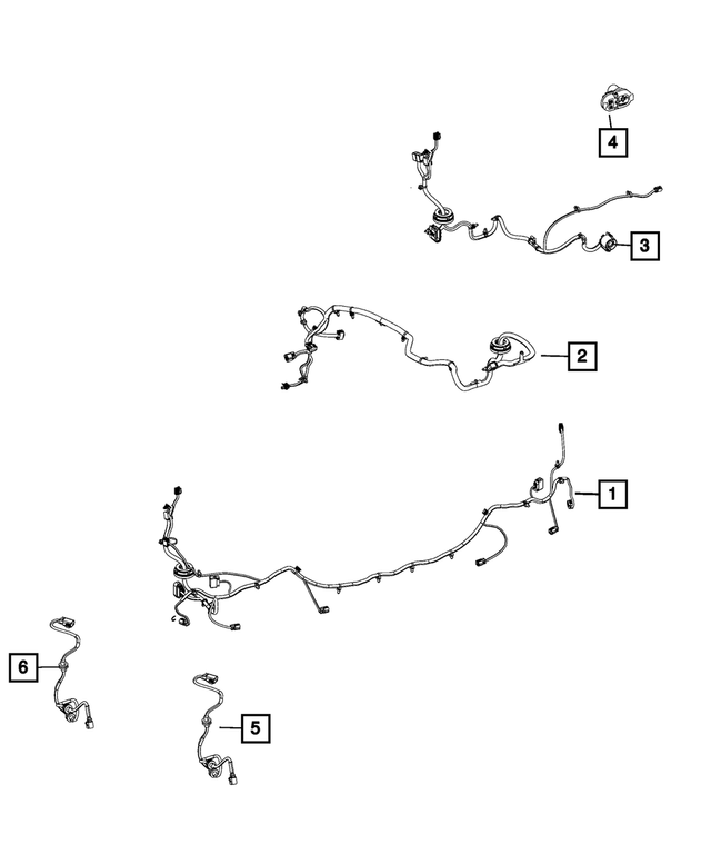 68347443AE - : Trailer Tow Wiring for Mopar Image