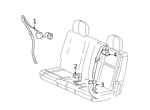 Seat Belt for 2007 Chevrolet Uplander #0