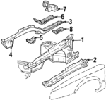 20707251 - Body: Apron Assembly for Buick: Reatta, Riviera | Cadillac: Allante, Eldorado, Seville | Oldsmobile: Toronado Image