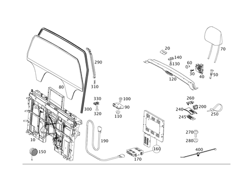 Partition Panel for 2012 Mercedes-Benz S400 #0