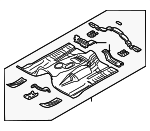 55360589AH - Body: Floor Pan for Jeep: Liberty Image