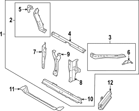 Radiator Support for 2015 Subaru WRX STI #0