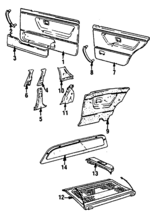 178867211CRF3 - : Rear Door Trim for Volkswagen: Golf Image