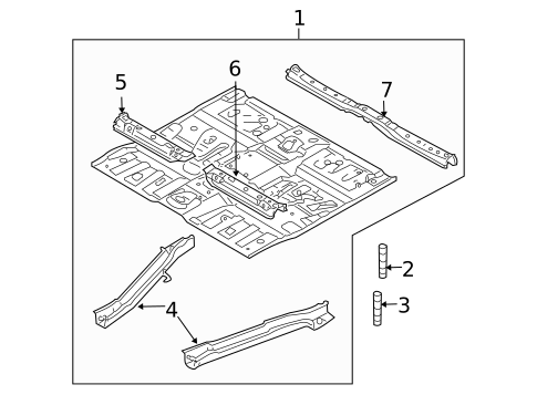 Floor & Rails for 2009 Mazda Tribute #0
