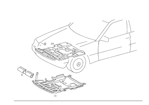 Oil Pan Undershield for 1985 Mercedes-Benz 300D #0