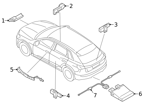 Keyless Entry Components for 2020 Audi e-tron Sportback #0