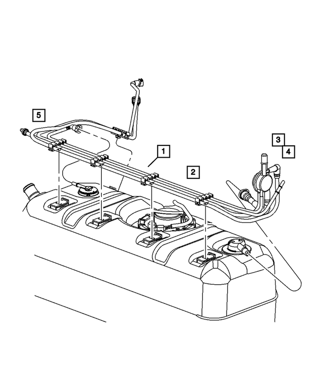52100489AG - Fuel: Fuel Supply And Vapor Lines Bundle for Mopar Image