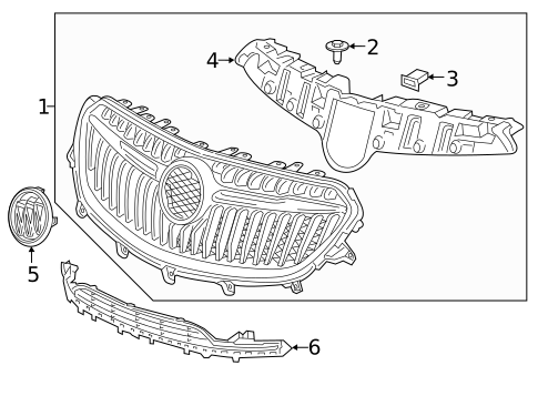Grille & Components for 2019 Buick Encore #0