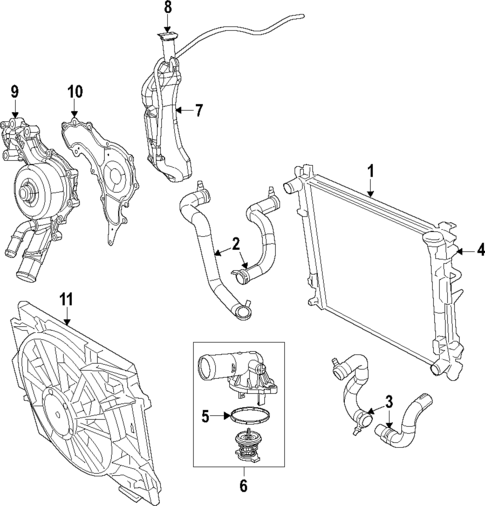 Radiator & Components for 2013 Ram C/V #1