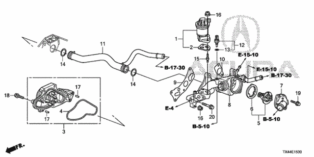 Water Pump (1) for 2013 Acura RDX #0