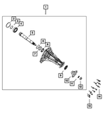 68085667AA - : Driveshaft Yoke Flange for Mopar Image