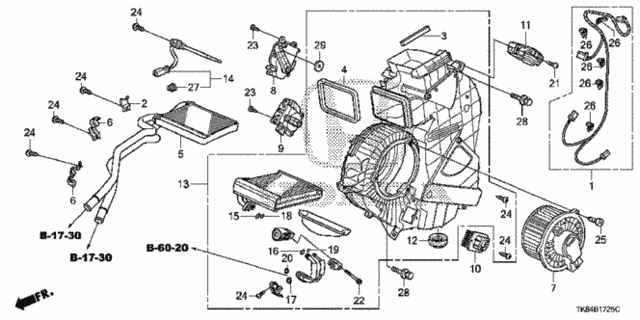 Rear Heater Unit for 2011 Honda Odyssey #0