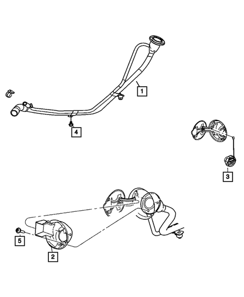 Fuel Tank Filler Tube for 2007 Chrysler Aspen #0