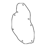 3C0837903B - Body: Cover for Volkswagen: CC, Passat Image