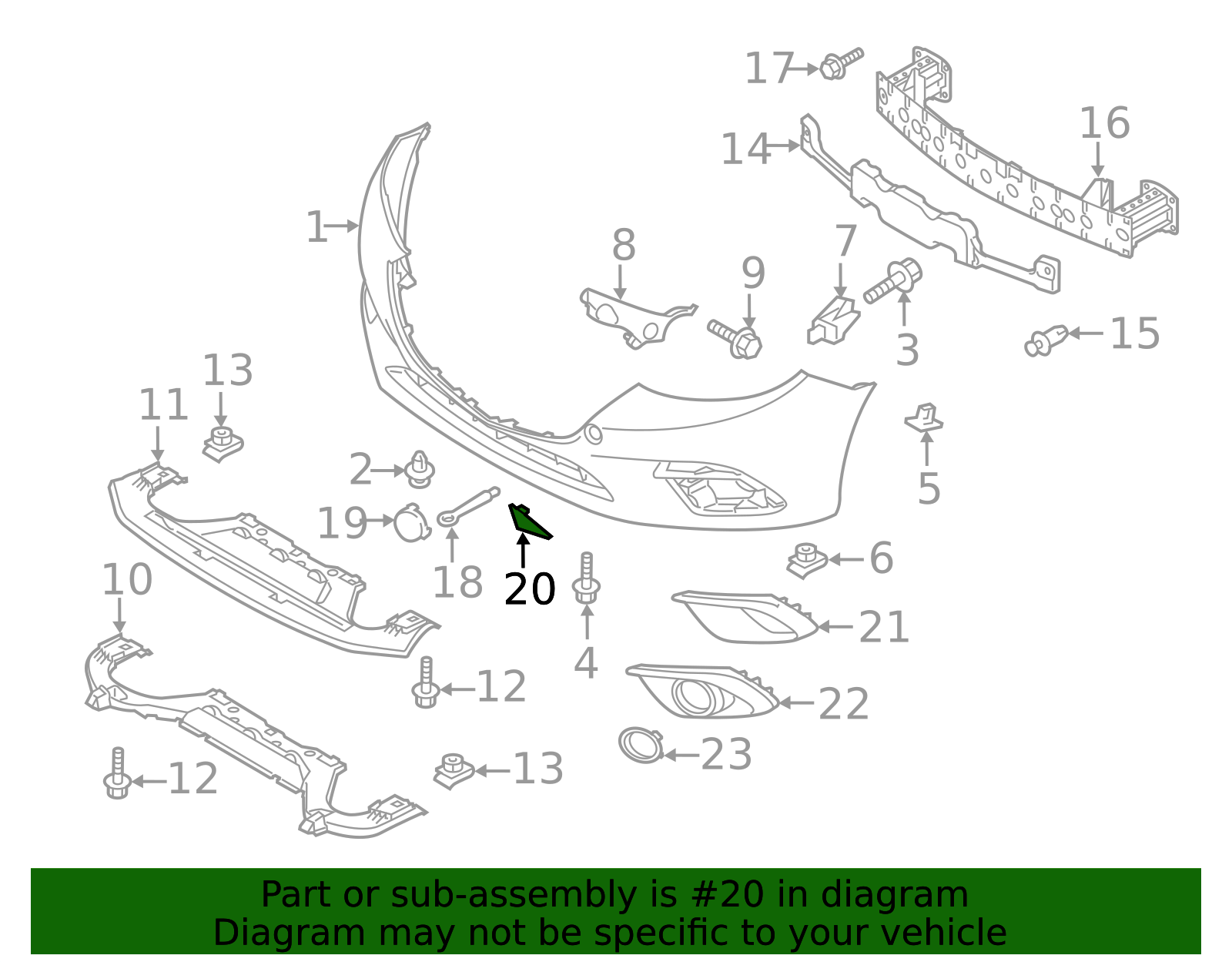 Cover(R) Front Bumper | Mazda Parts Factor