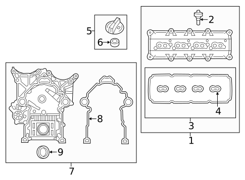 Valve & Timing Covers for 2012 Chrysler 300 #0