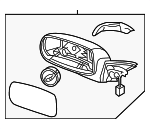 876102M100 - Body: Mirror Assembly for Hyundai: Genesis Coupe Image