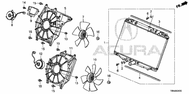 Radiator (Denso) for 2020 Acura NSX #0