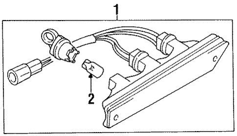 High Mount Lamps for 1994 Mitsubishi Diamante #0
