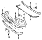 YL2Z17757ABA - Body: Face Bar for FORD Image