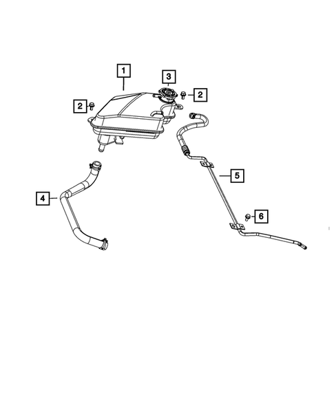 Engine Coolant Reservoir (Bottle) for 2010 Chrysler Sebring #1
