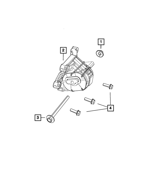 6102019 - 3.6L V6 24 Valve VVT Gas; Engine: Hex Head Bolt And Washer, Mounting for Mopar Image