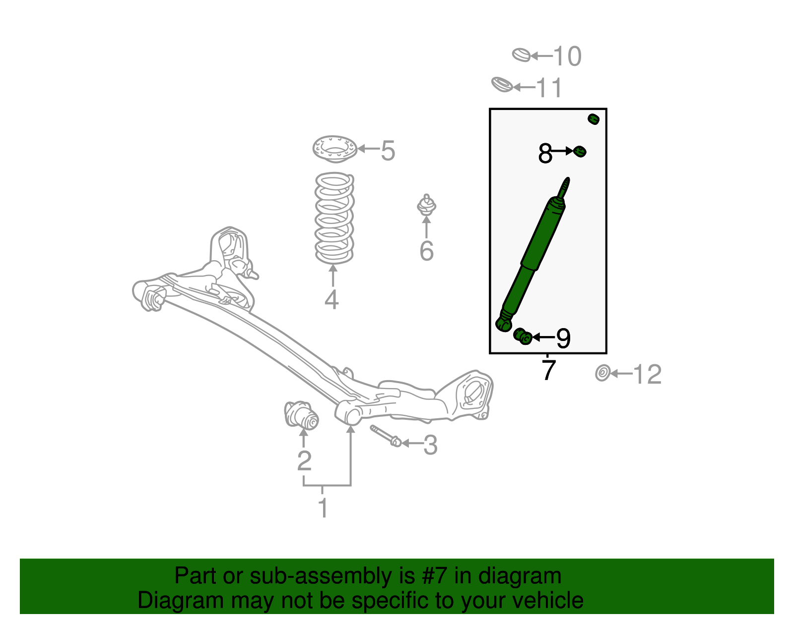1998-2003 Toyota Sienna Shock Absorber (Left, Right, Rear