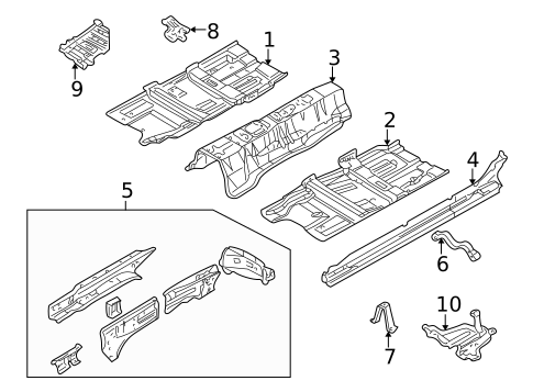 Floor & Rails for 2005 INFINITI Q45 #0