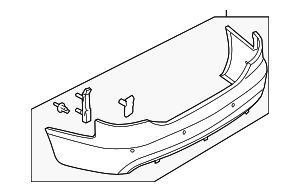 4F9807303EGRU - : Bumper Cover for Audi: A6 Quattro Image