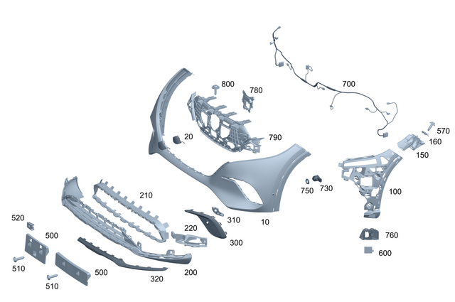 2968850701 - : Mount for Mercedes-Benz Image