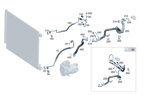 Refrigerant Line Routing for 2026 Mercedes-Benz E350 #0