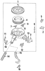 6483461A00 - Engine: Air Valve Bracket for Nissan Image