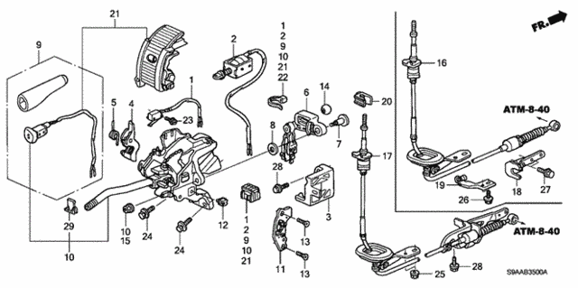 Select Lever for 2006 Honda CR-V #0