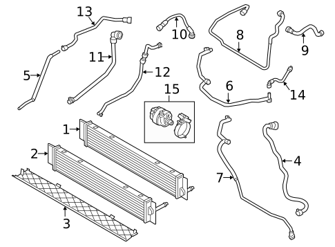 Radiator & Components for 2020 BMW i8 #1