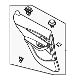 DLLR6855003 - : 2022-2024 Mazda CX-30 - Door Trim Panel for Mazda: CX-30 Image