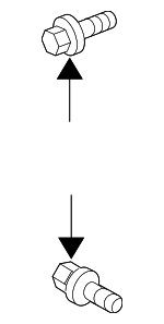 RYG500980 - Body: Lower Hinge Bolt for Land Rover: Discovery Sport, Freelander, LR3, LR4, Range Rover Sport, Range Rover Velar Image