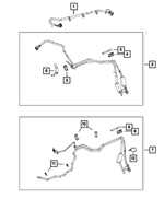 68307763AA - Fuel: Fuel Line Bracket for Mopar Image