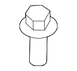 985183 - Body: Windshield Pillar Trim Screw for Volvo Image