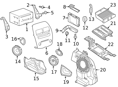 Antenna & Radio for 2013 Mitsubishi Outlander Sport #0