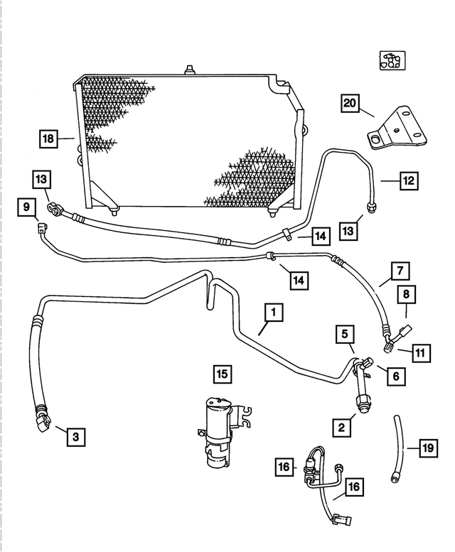 6035583 - Air Conditioning &amp; Heater: Wrap Around Clip for Mopar Image