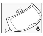 KMV663930 - Body: Lift Gate Glass for Mazda Image