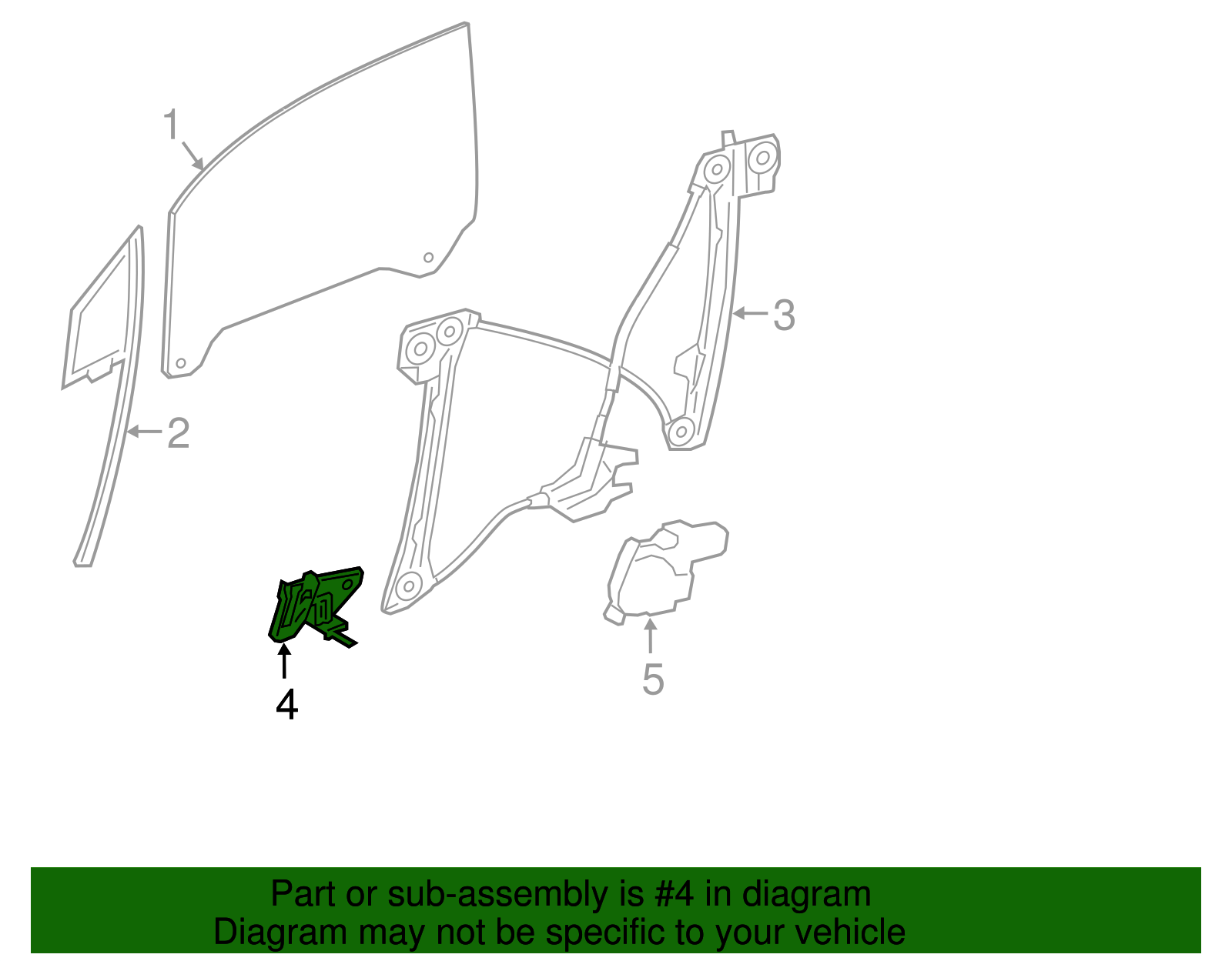 Window Regulator Bracket - BMW (51817310744)