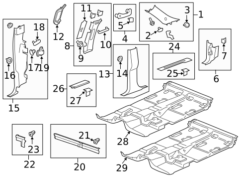 Interior Trim - Pillars for 2011 Chevrolet Silverado 3500 HD #1