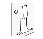 20986847 - Body: Lower Center Pillar Trim for Cadillac: Escalade, Escalade ESV, Escalade EXT | Chevrolet: Avalanche, Silverado 1500, Silverado 2500 HD, Silverado 3500 HD, Suburban 1500, Suburban 2500, Tahoe | GMC: Sierra 1500, Sierra 2500 HD, Sierra 3500 HD, Yukon, Yukon XL 1500, Yukon XL 2500 Image