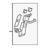 22821217 - Body: Upper Center Pillar Trim for Chevrolet: Silverado 1500, Silverado 2500 HD, Silverado 3500 HD, Suburban 1500, Suburban 2500, Tahoe | GMC: Sierra 1500, Sierra 2500 HD, Sierra 3500 HD, Yukon, Yukon XL 1500, Yukon XL 2500 Image