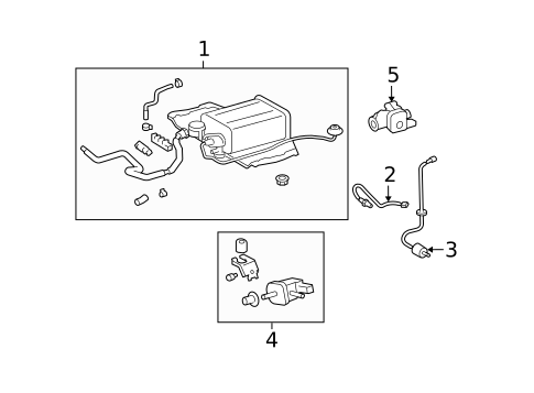 Emission Components for 2012 Lexus LS460 #0